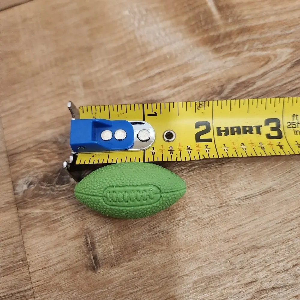 Vintage Original DIENER ERASER -- Green FOOTBALL - 1978 Rubber